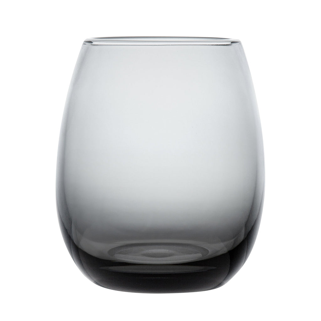 Vetri 15 oz Gray Stemless Wine Glass - 3 3/4" x 3 3/4" x 4 1/4" - 24 count box
