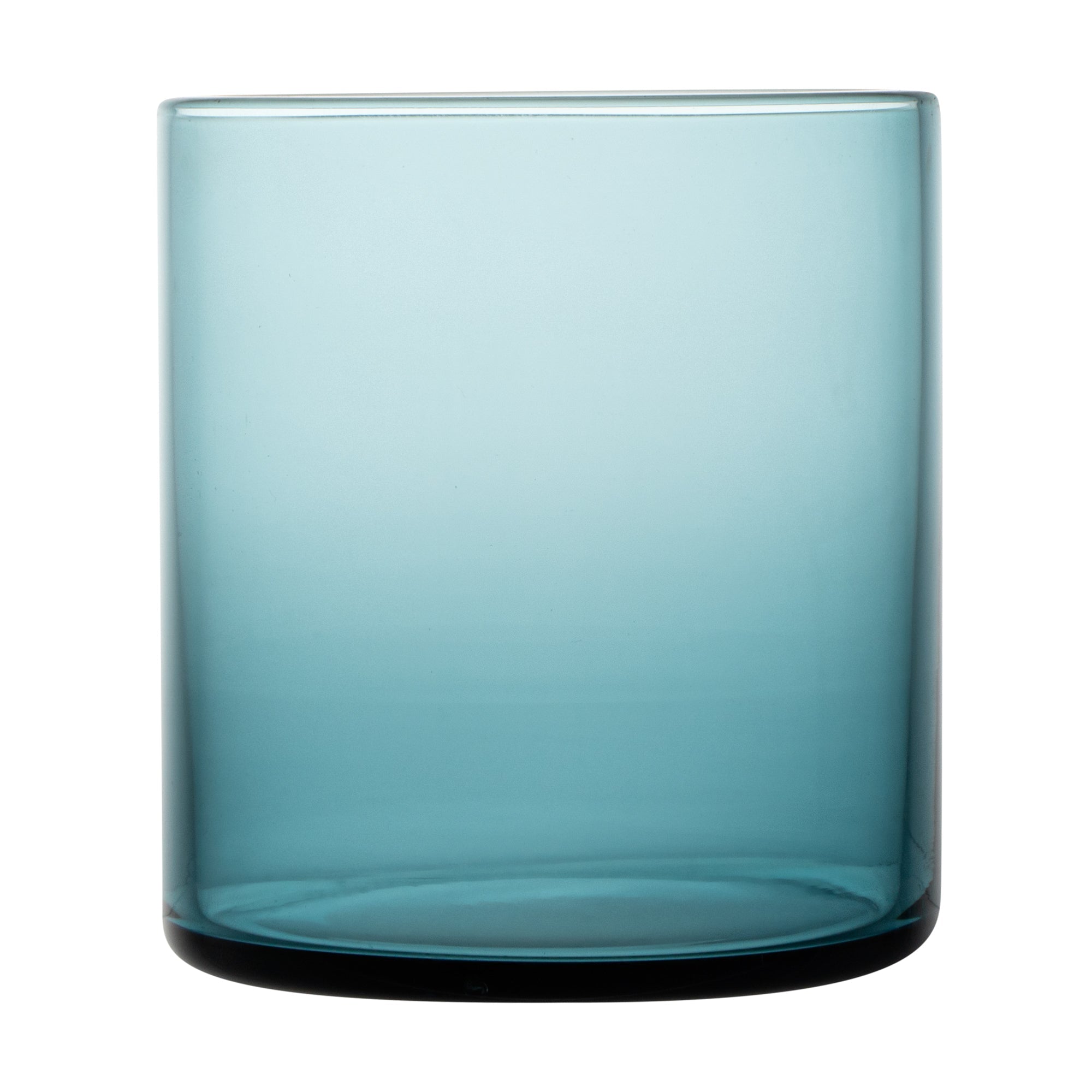 Vetri 10 oz Blue Rocks / Old Fashioned Glass - 3 1/4" x 3 1/4" x 3 1/2" - 6 count box