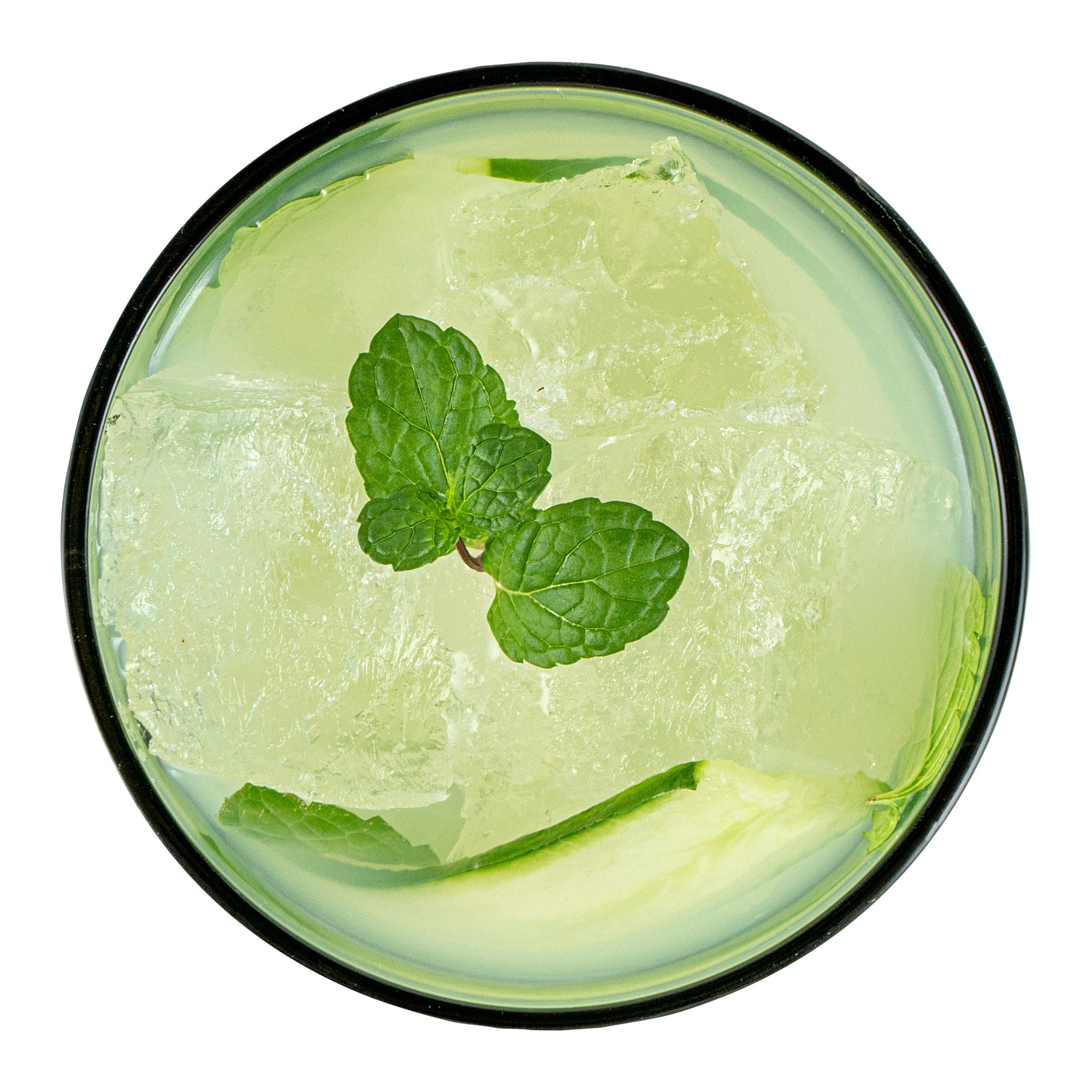 Vetri 10 oz Green Rocks / Old Fashioned Glass - 3 1/4" x 3 1/4" x 3 1/2" - 6 count box