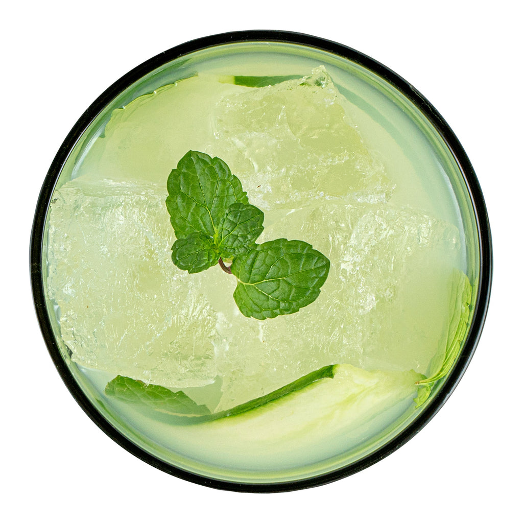 Vetri 10 oz Green Rocks / Old Fashioned Glass - 3 1/4" x 3 1/4" x 3 1/2" - 24 count box