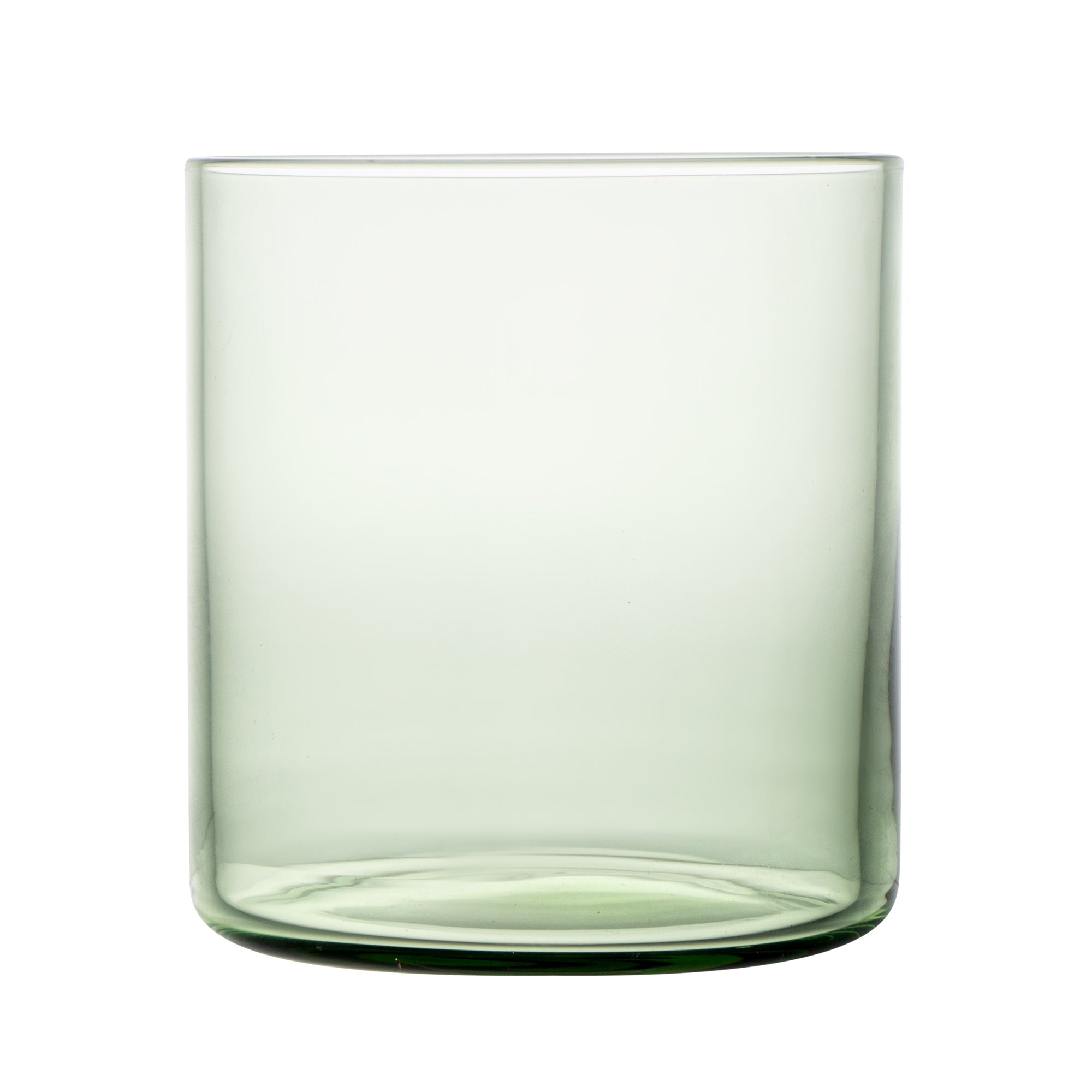 Vetri 10 oz Green Rocks / Old Fashioned Glass - 3 1/4" x 3 1/4" x 3 1/2" - 24 count box