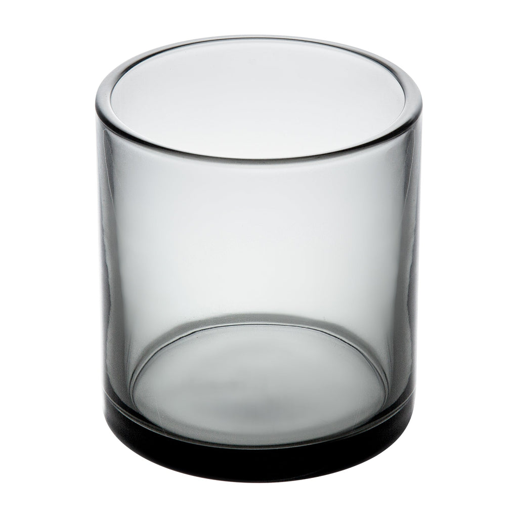 Vetri 10 oz Gray Rocks / Old Fashioned Glass - 3 1/4" x 3 1/4" x 3 1/2" - 6 count box