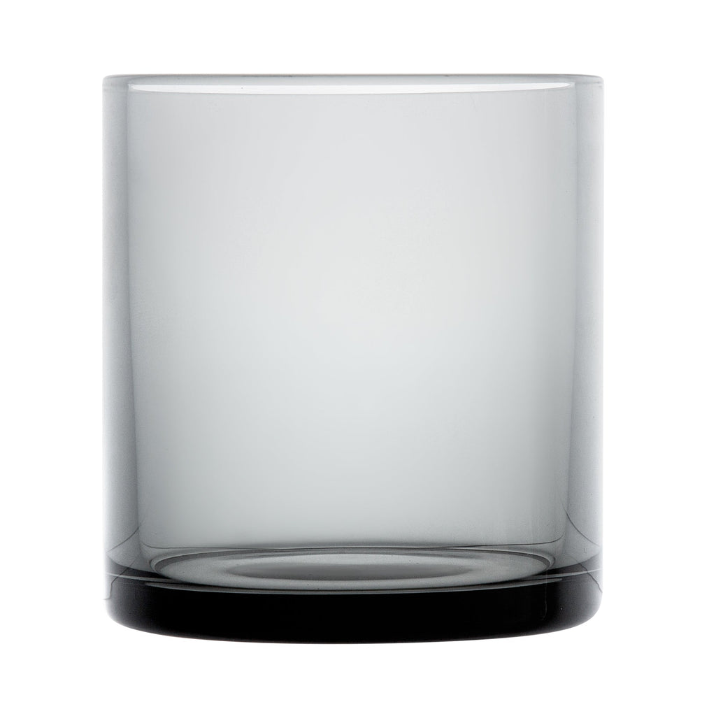 Vetri 10 oz Gray Rocks / Old Fashioned Glass - 3 1/4" x 3 1/4" x 3 1/2" - 6 count box