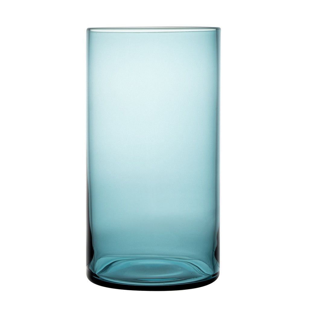 Vetri 16 oz Blue Beverage Glass - 3" x 3" x 5 1/2" - 6 count box