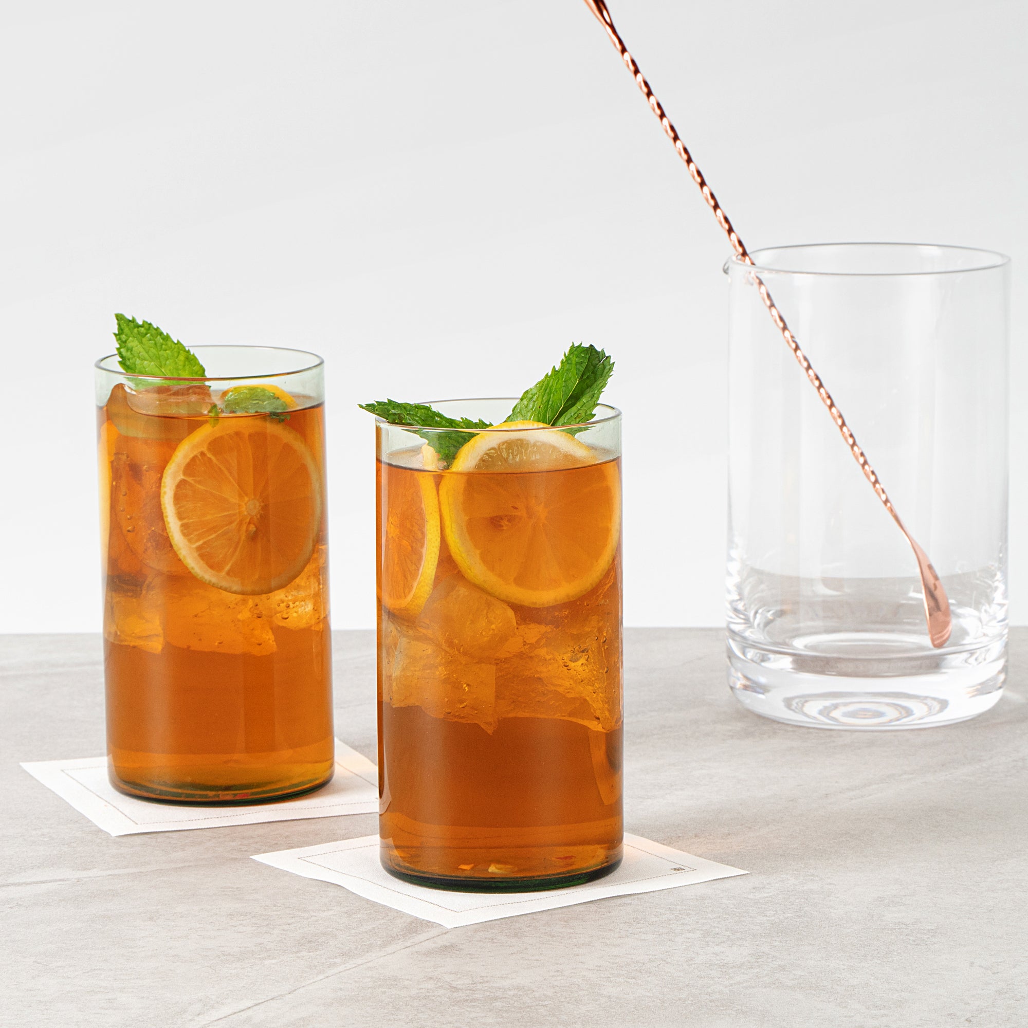 Vetri 16 oz Green Beverage Glass - 3" x 3" x 5 1/2" - 24 count box