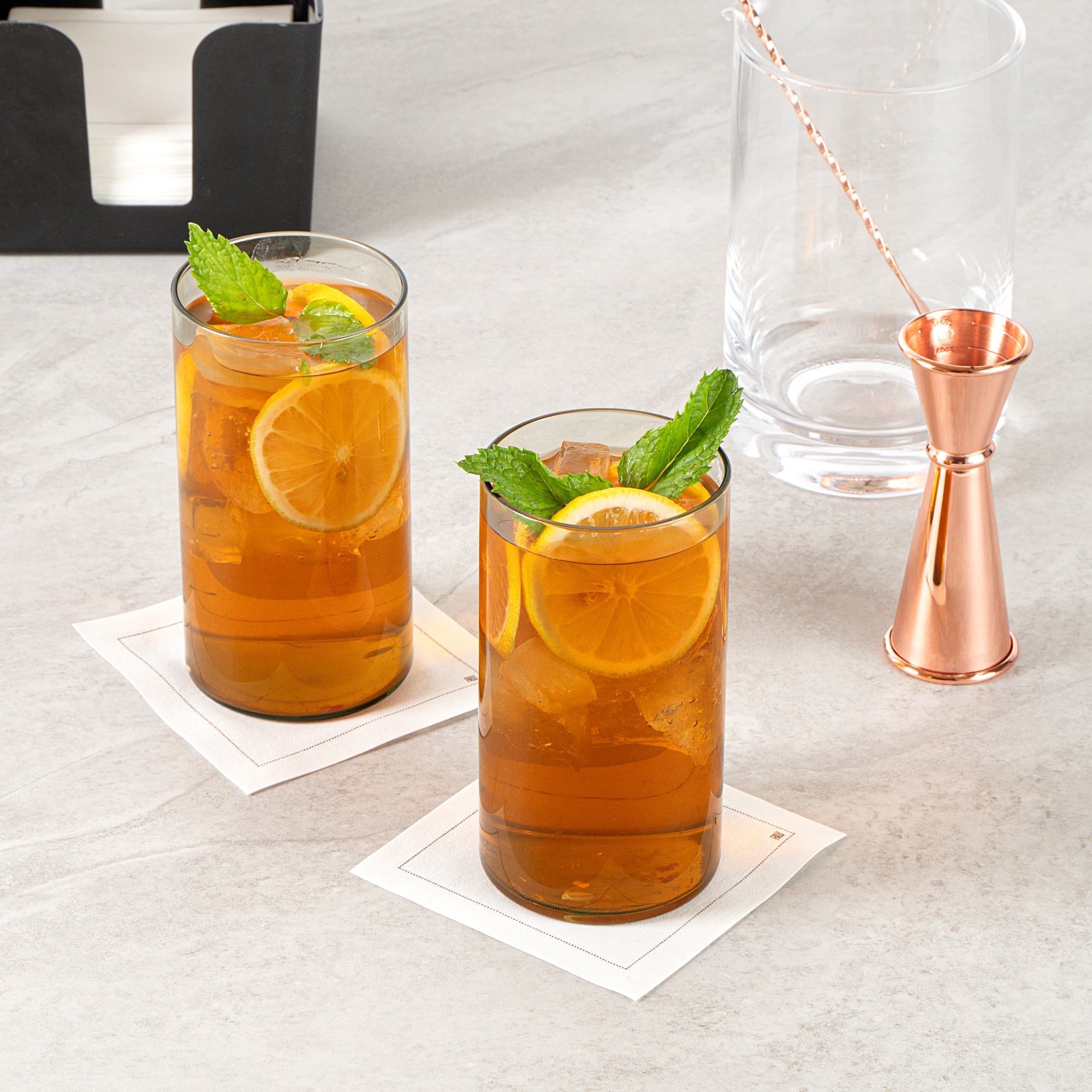 Vetri 16 oz Green Beverage Glass - 3" x 3" x 5 1/2" - 6 count box