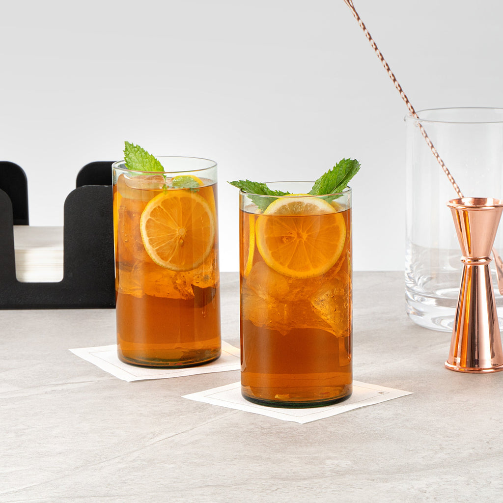 Vetri 16 oz Green Beverage Glass - 3" x 3" x 5 1/2" - 6 count box