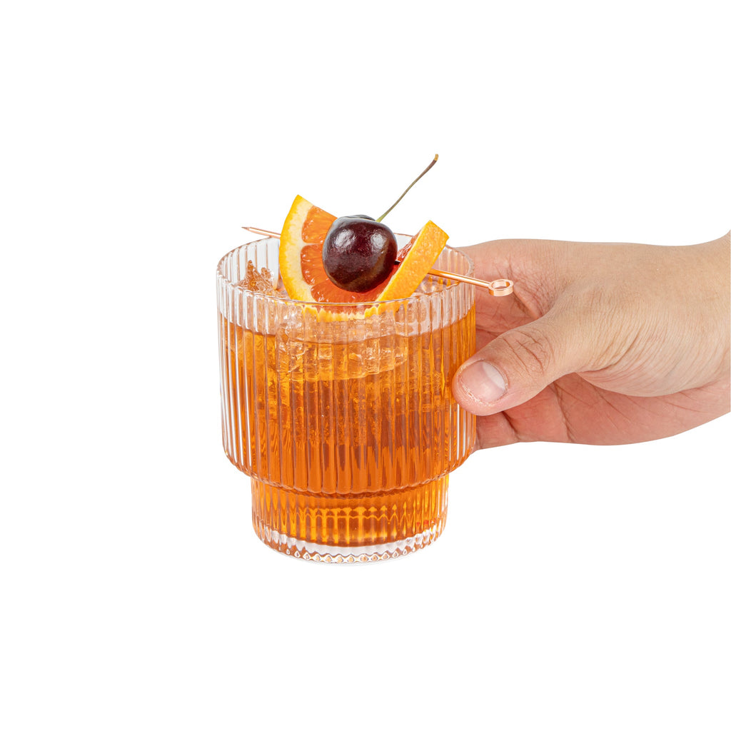 Vetri 10 oz Rocks / Old Fashioned Glass - 3 1/4" x 3 1/4" x 3 3/4" - 24 count box