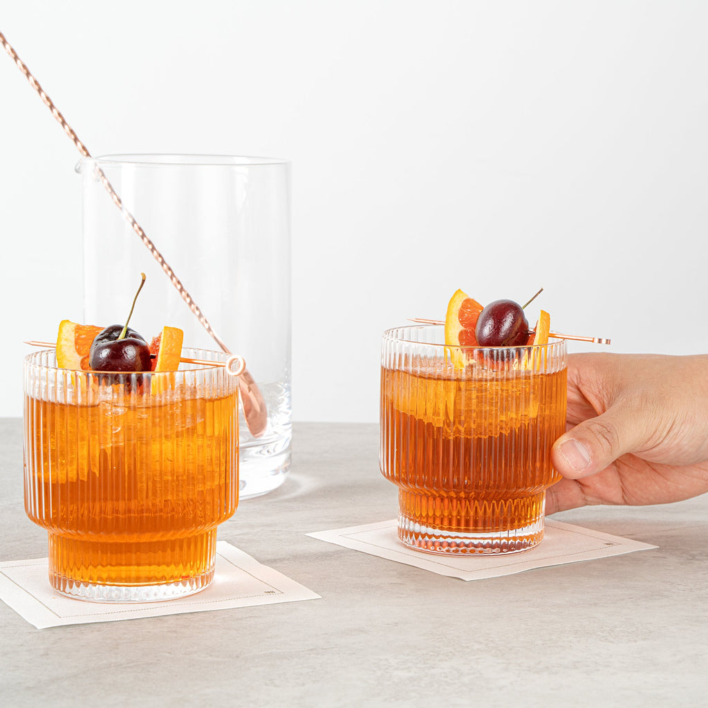 Vetri 10 oz Rocks / Old Fashioned Glass - 3 1/4" x 3 1/4" x 3 3/4" - 24 count box
