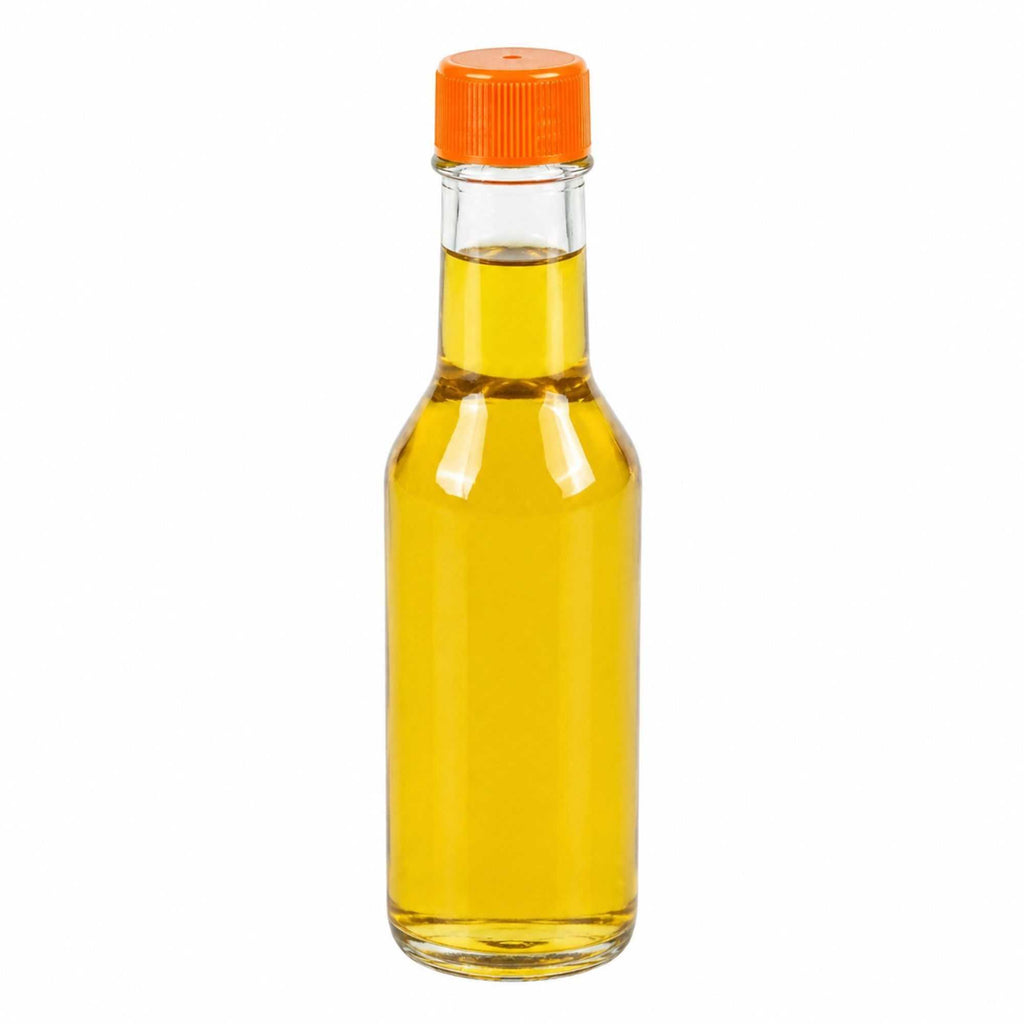 Vetri 5 oz Glass Woozy Bottle - with Red Cap - 1 3/4" x 1 3/4" x 6 3/4" - 10 count box