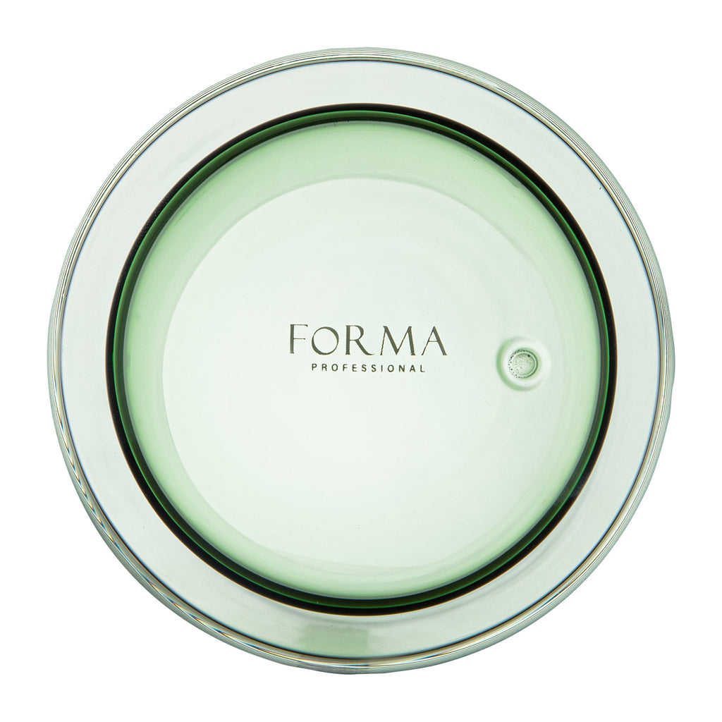 Forma Professional 9 oz Green Glass Tumbler - Double Wall, Borosilicate - 3 1/4" x 3 1/4" x 4" - 2 count box