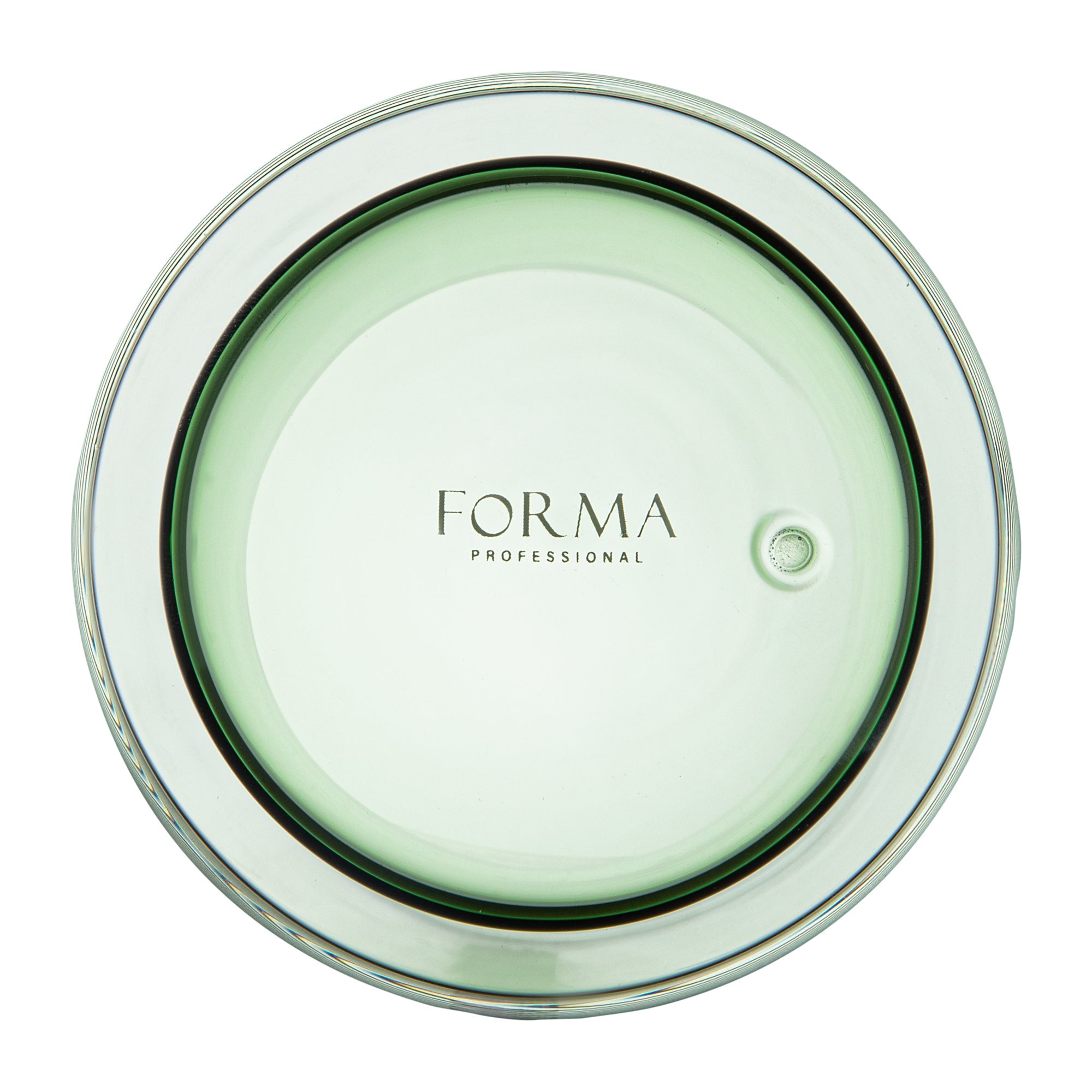 Forma Professional 9 oz Green Glass Tumbler - Double Wall, Borosilicate - 3 1/4" x 3 1/4" x 4" - 2 count box