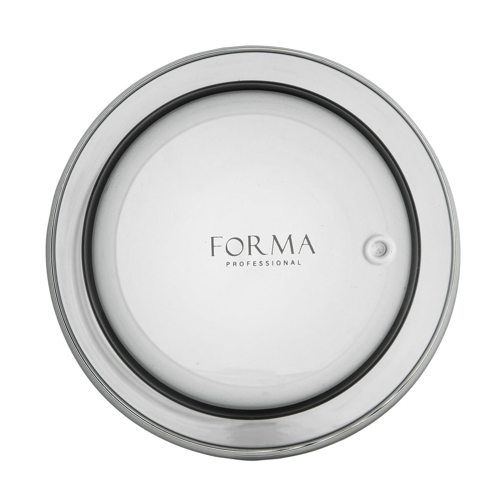 Forma Professional 9 oz Gray Glass Tumbler - Double Wall, Borosilicate - 3 1/4" x 3 1/4" x 4" - 2 count box