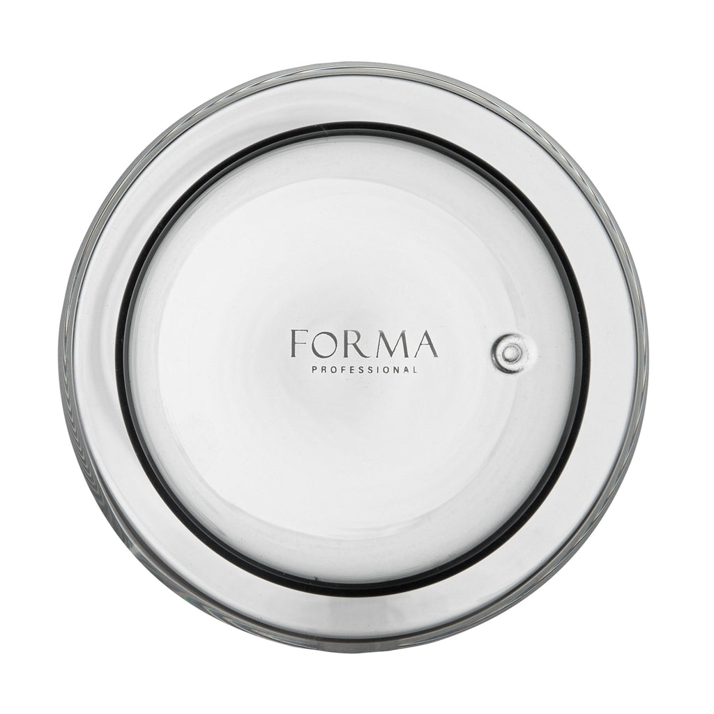 Forma Professional 14 oz Gray Glass Tumbler - Double Wall, Borosilicate - 3 1/4" x 3 1/4" x 5 1/4" - 2 count box