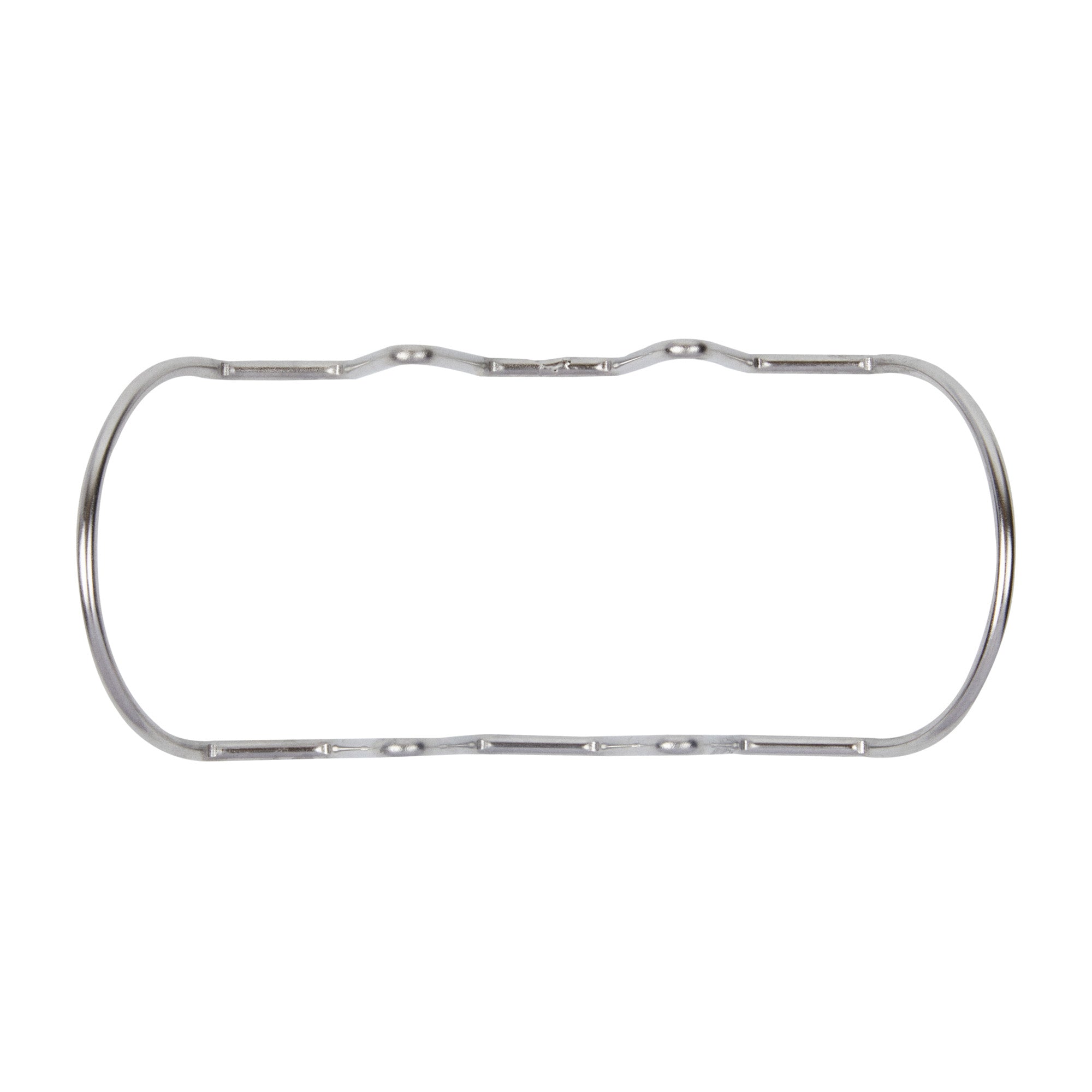 Met Lux Rectangle Silver Stainless Steel Triplo Taco Rack Stand - 3 Tacos - 6 3/4" x 3 1/4" x 1 1/2" - 1 count box