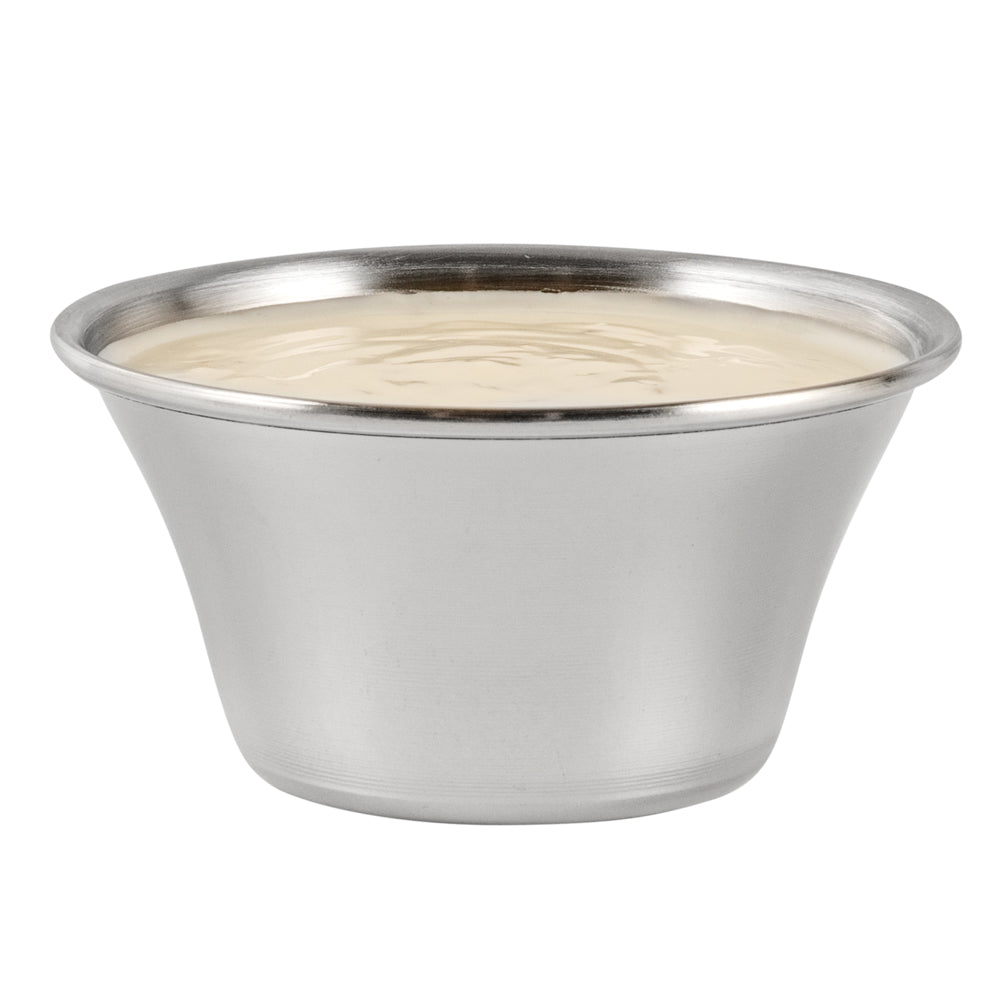Met Lux 4 oz Stainless Steel Condiment Cup - 3" x 3" x 1 1/2" - 10 count box