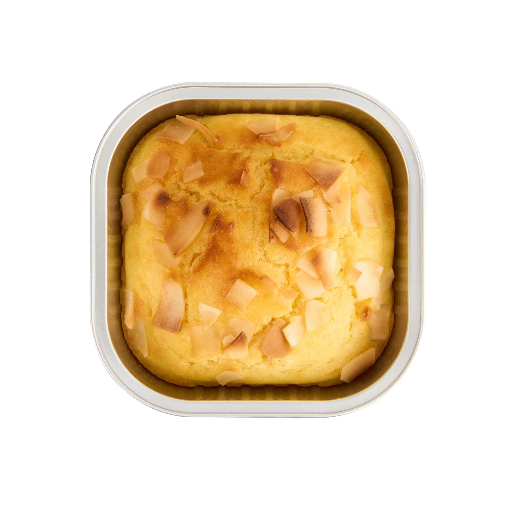 Foil Lux 10 oz Square Pistachio Green Aluminum Baking Cup - 4 1/4" x 4 1/4" x 1 1/2" - 100 count box
