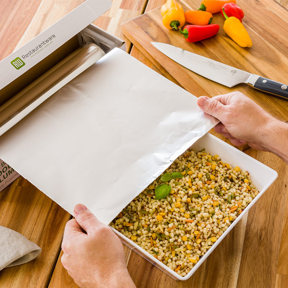 Chef 101 Foodservice Heavy-Duty Aluminum Foil Roll - 12" x 500' - 1 count box