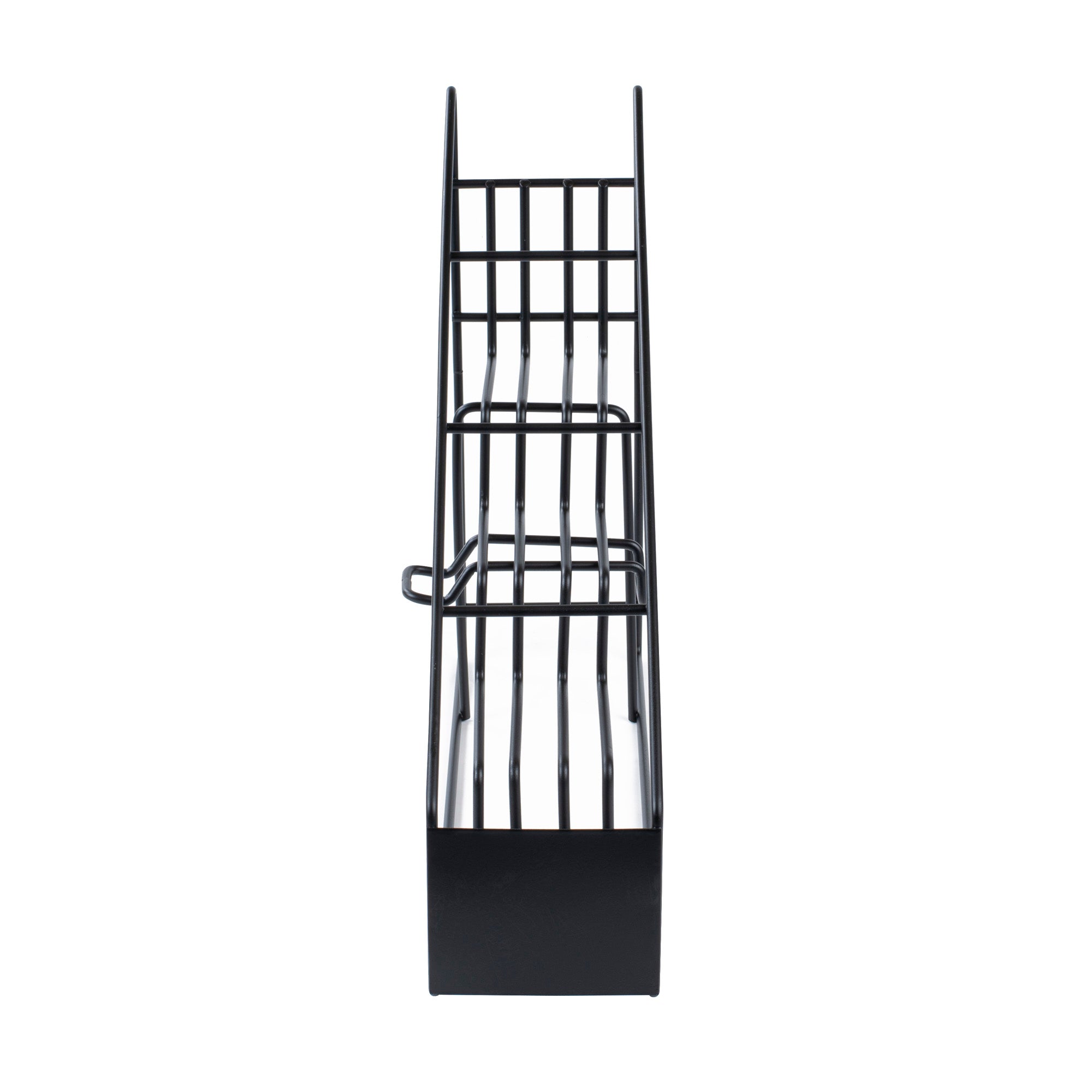 Restpresso Black Iron Bottle Display - 4-Tier - 17" x 4 1/4" x 13" - 1 count box
