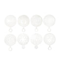 Restpresso Stainless Steel Coffee Decorating Stencil Set - Includes 8 Stencils - 4 3/4" x 3 1/4" - 8 count box
