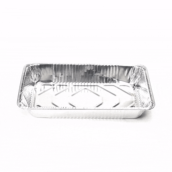 Foil Lux Aluminum Full Size Deep Steam Table Pan - 20 3/4" x 12 3/4" x 3 1/2" - 25 count box