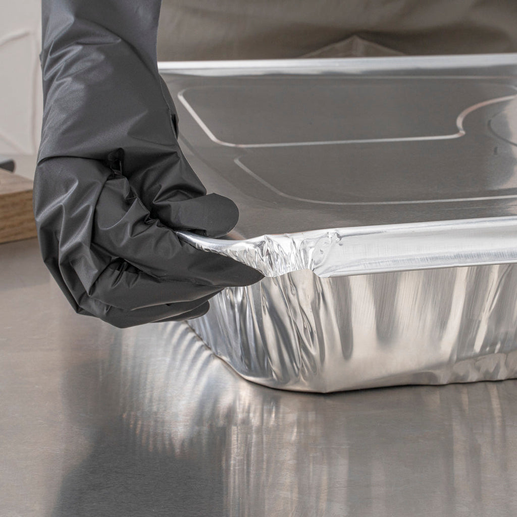 Foil Lux Aluminum Steam Table Pan Lid - Fits Full Size - 25 count box