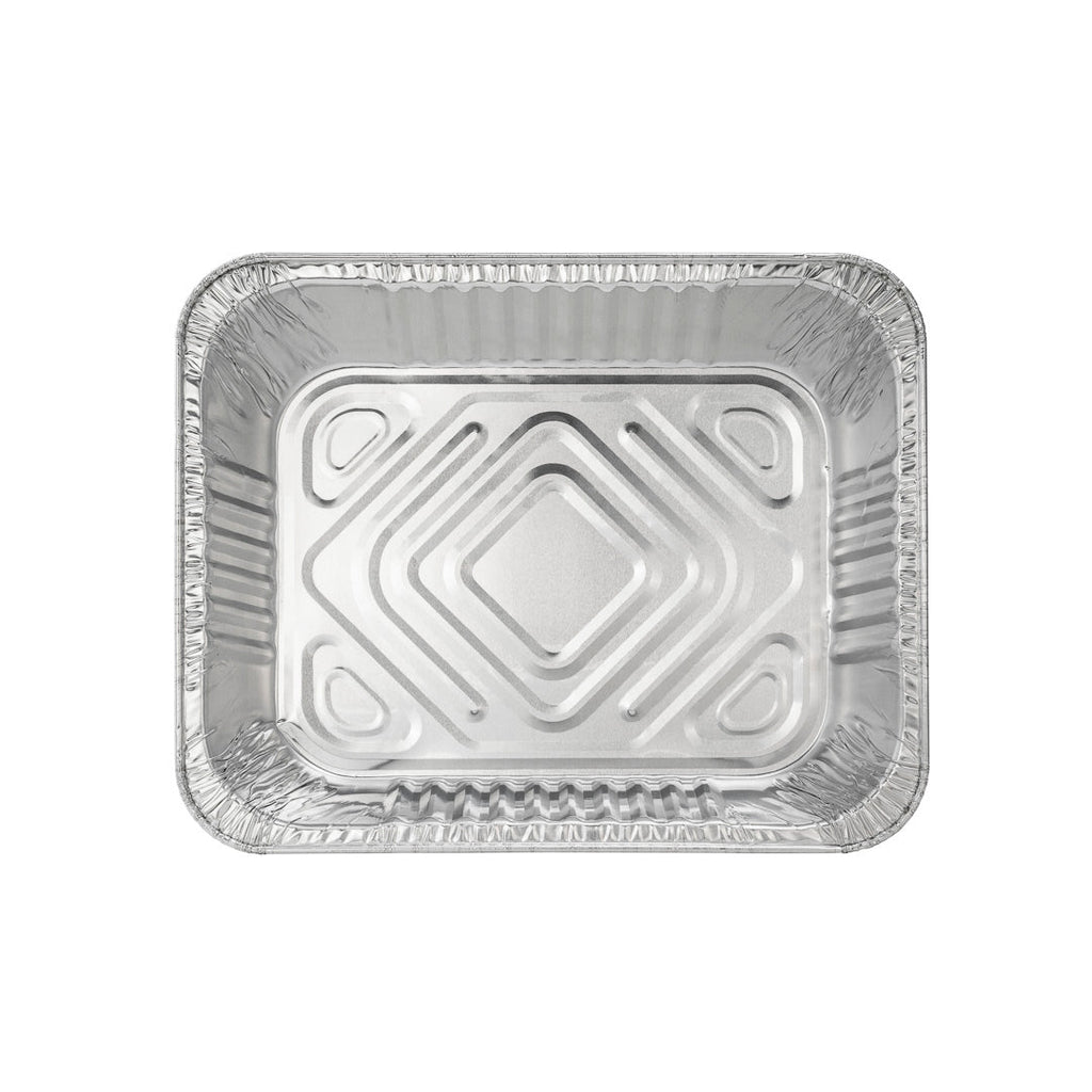 Foil Lux Aluminum 1/2 Size Deep Steam Table Pan - 12 3/4" x 10 1/2" x 2 1/2" - 25 count box