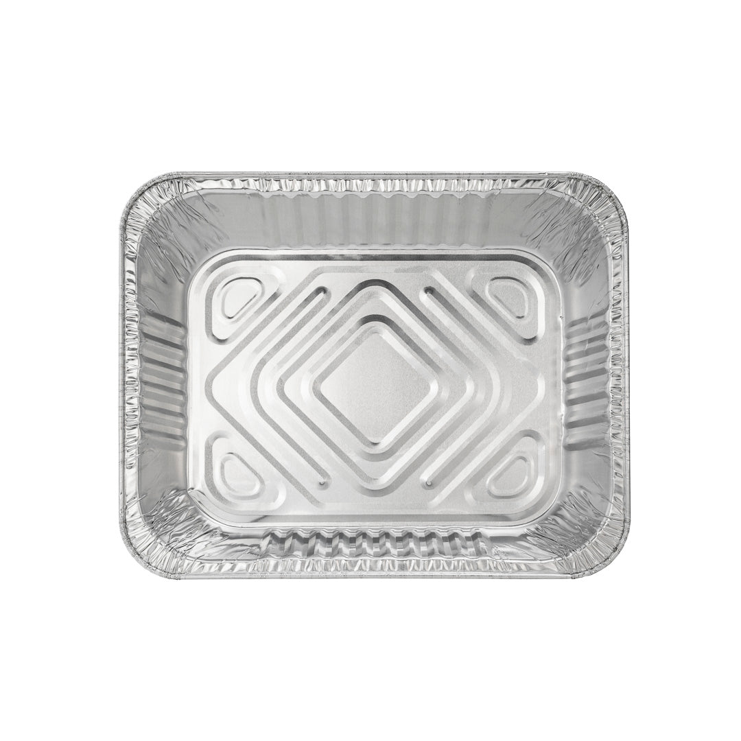 Foil Lux Aluminum 1/2 Size Deep Steam Table Pan - 12 3/4" x 10 1/2" x 2 1/2" - 25 count box