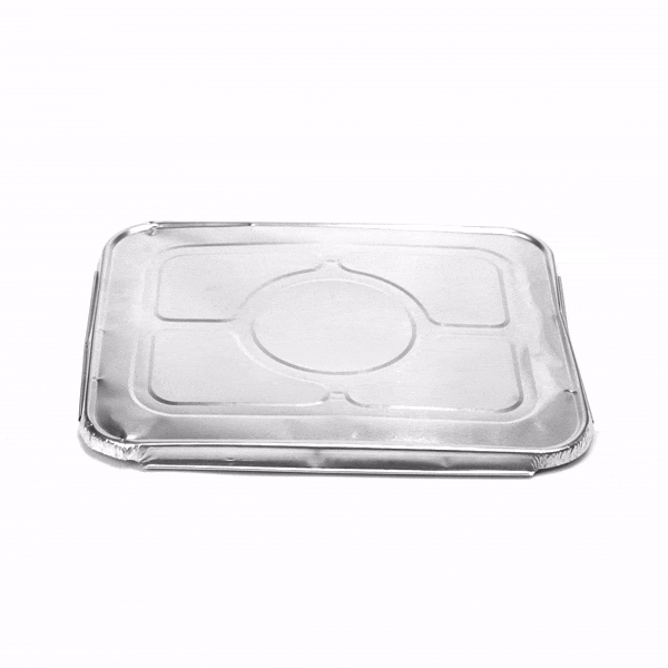 Foil Lux Aluminum Steam Table Pan Lid - Fits 1/2 Size - 25 count box