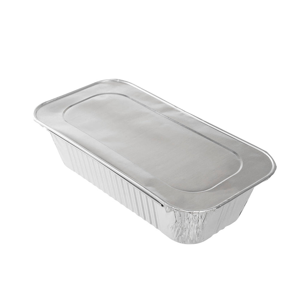 Foil Lux Aluminum Steam Table Pan Lid - Fits 1/3 Size / Loaf - 25 count box