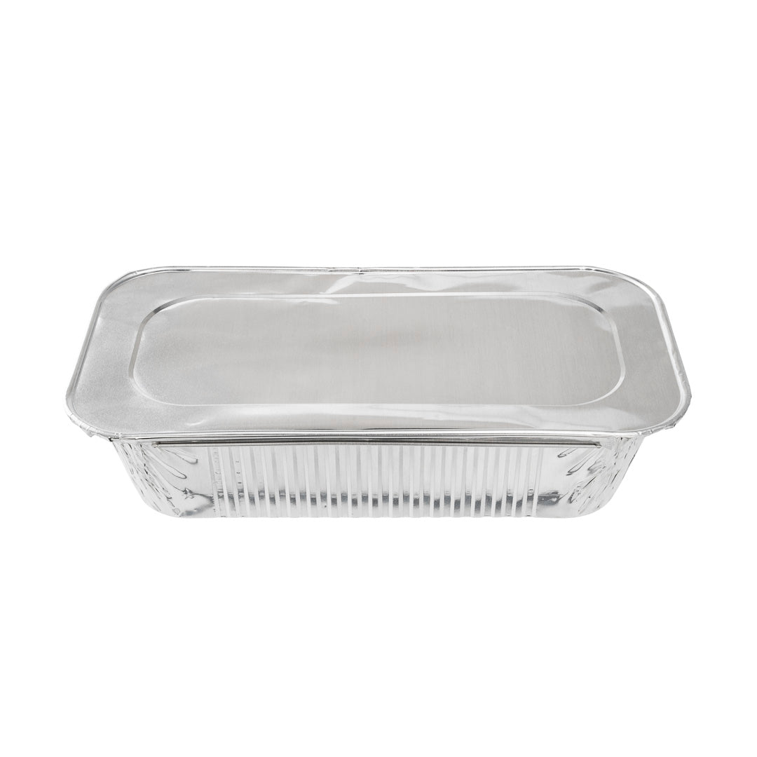 Foil Lux Aluminum Steam Table Pan Lid - Fits 1/3 Size / Loaf - 25 count box
