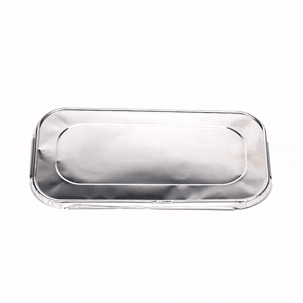 Foil Lux Aluminum Steam Table Pan Lid - Fits 1/3 Size / Loaf - 25 count box