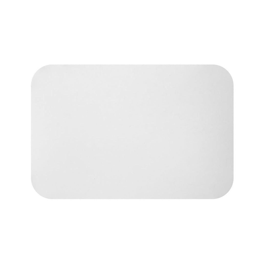 Foil Lux White Paper Flat Foil-Laminated Board Lid - Fits 4 lb Take Out Container - 100 count box