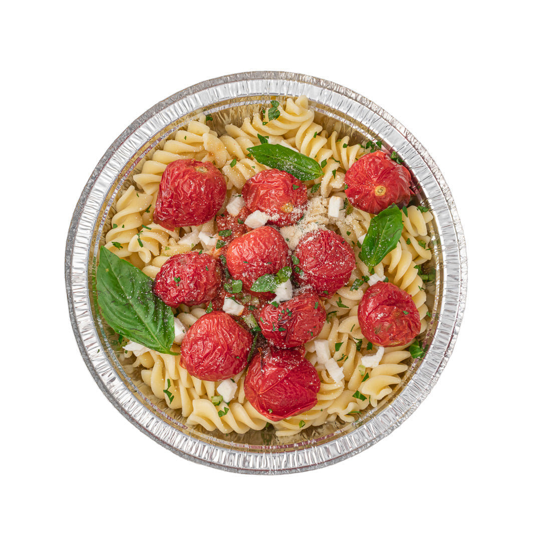 Foil Lux 24 oz Round Aluminum Take Out Pan - Heavy Weight - 7" x 7" x 1 3/4" - 100 count box