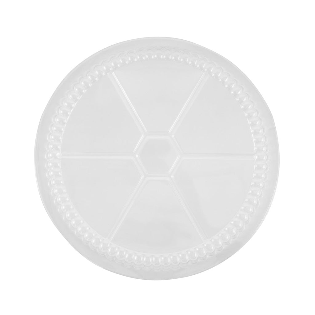 Foil Lux Round Clear Plastic Dome Lid - Fits 9" Take Out Pan - 100 count box
