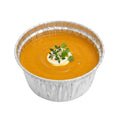 Foil Lux 4 oz Round Silver Aluminum Ramekin / Portion Cup - 3" x 3" x 2" - 100 count box
