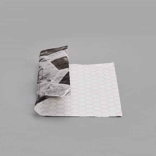 Foil Lux Newsprint Aluminum Sandwich Wrap Sheet - Insulated - 14" x 16" - 500 count box