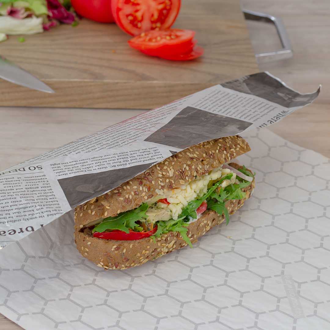 Foil Lux Newsprint Aluminum Sandwich Wrap Sheet - Insulated - 14" x 16" - 500 count box
