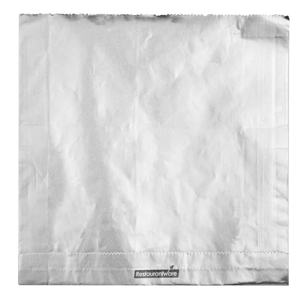 Bag Tek Foil Paper Hot Sandwich Bag - 7 3/4" x 1 3/4" x 7 3/4" - 100 count box