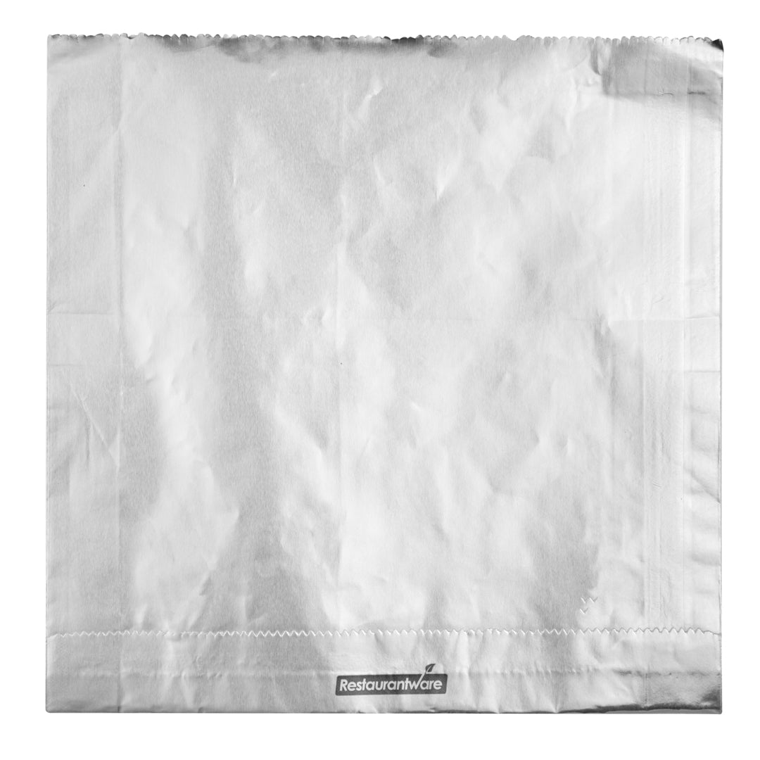 Bag Tek Foil Paper Hot Sandwich Bag - 7 3/4" x 1 3/4" x 7 3/4" - 100 count box