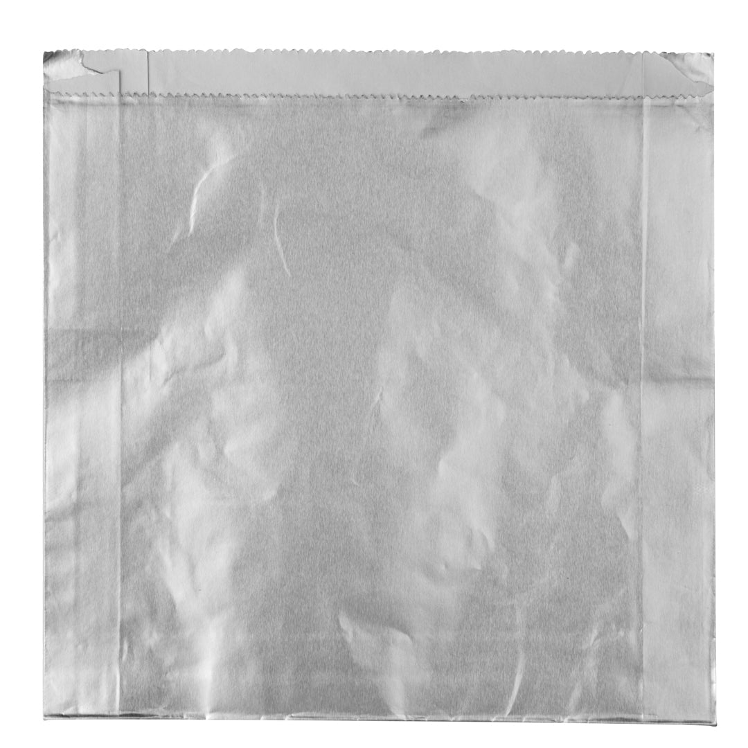 Bag Tek Foil Paper Hot Sandwich Bag - 7 3/4" x 1 3/4" x 7 3/4" - 100 count box