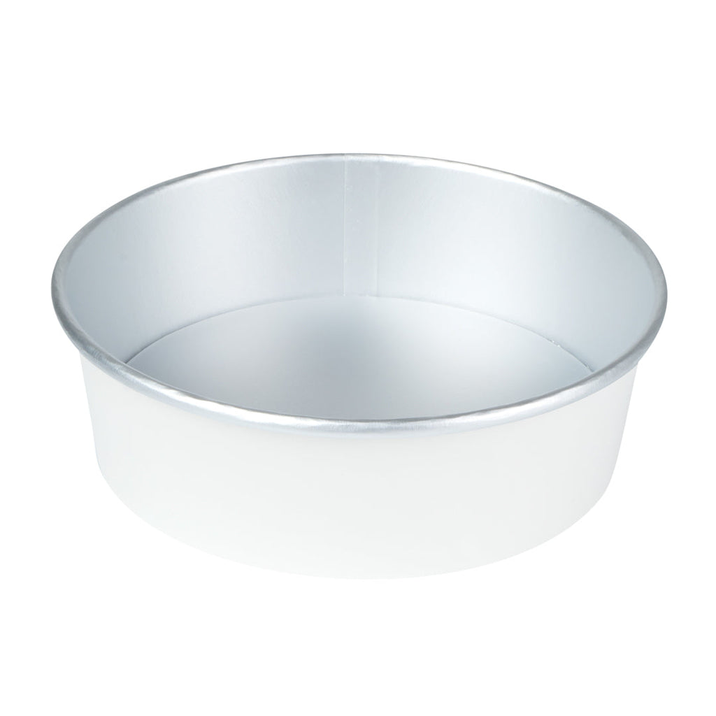 Foil Lux 17 oz White Paper Take Out Container - with Foil Interior - 6" x 6" x 1 3/4" - 50 count box