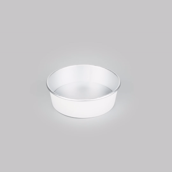 Foil Lux 17 oz White Paper Take Out Container - with Foil Interior - 6" x 6" x 1 3/4" - 50 count box