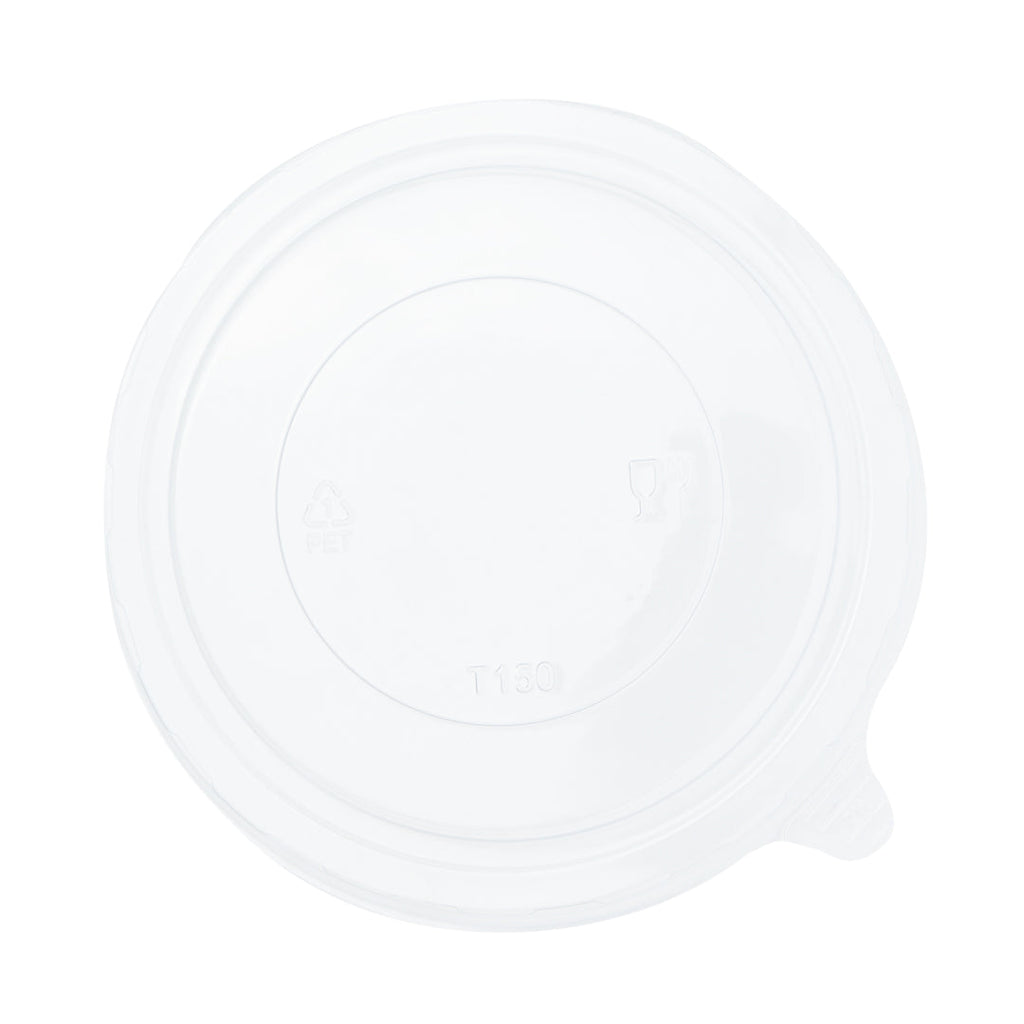 Foil Lux Clear Plastic Take Out Container Lid - Fits 17, 25 and 33 oz - 6" x 6" x 1/4" - 200 count box