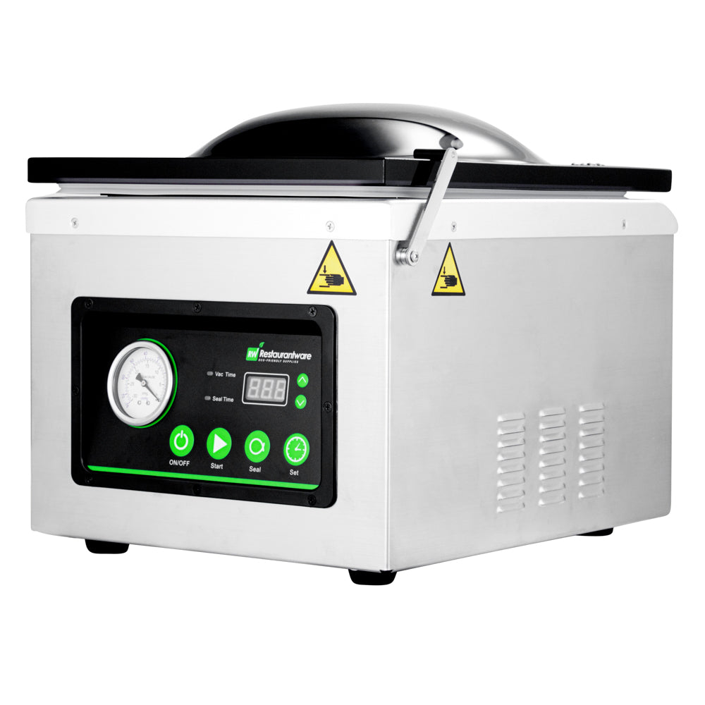 Fresh Hero Stainless Steel Chamber Vacuum Packaging Machine - 12" Seal Bar, Oil Pump - 1 count box