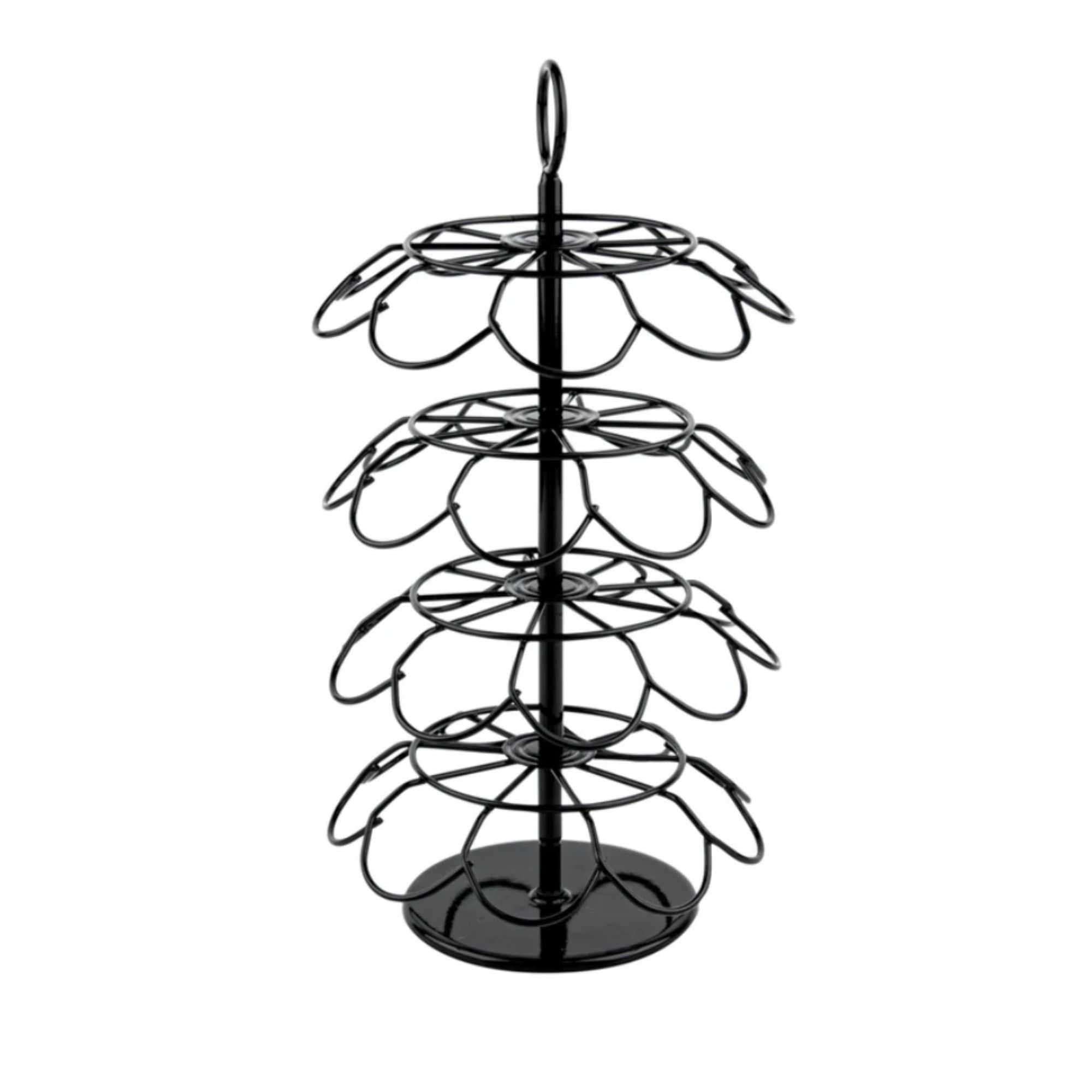 Restpresso Iron Coffee Pod / Capsule Holder - Revolving, Holds 36 K-Cups - 7 3/4" x 7 3/4" x 13 3/4" - 1 count box