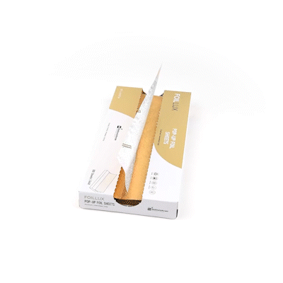 Foil Lux Foodservice Gold Aluminum Foil Pop-Up Sheet - Interfolded, Embossed - 12" x 10 3/4" - 2000 count box