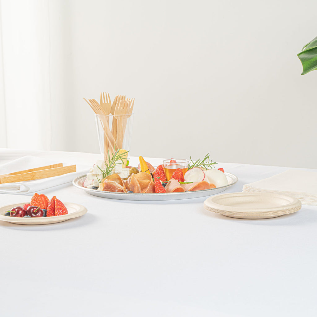 Foil Lux Round Aluminum Catering Tray - 12" - 10 count box