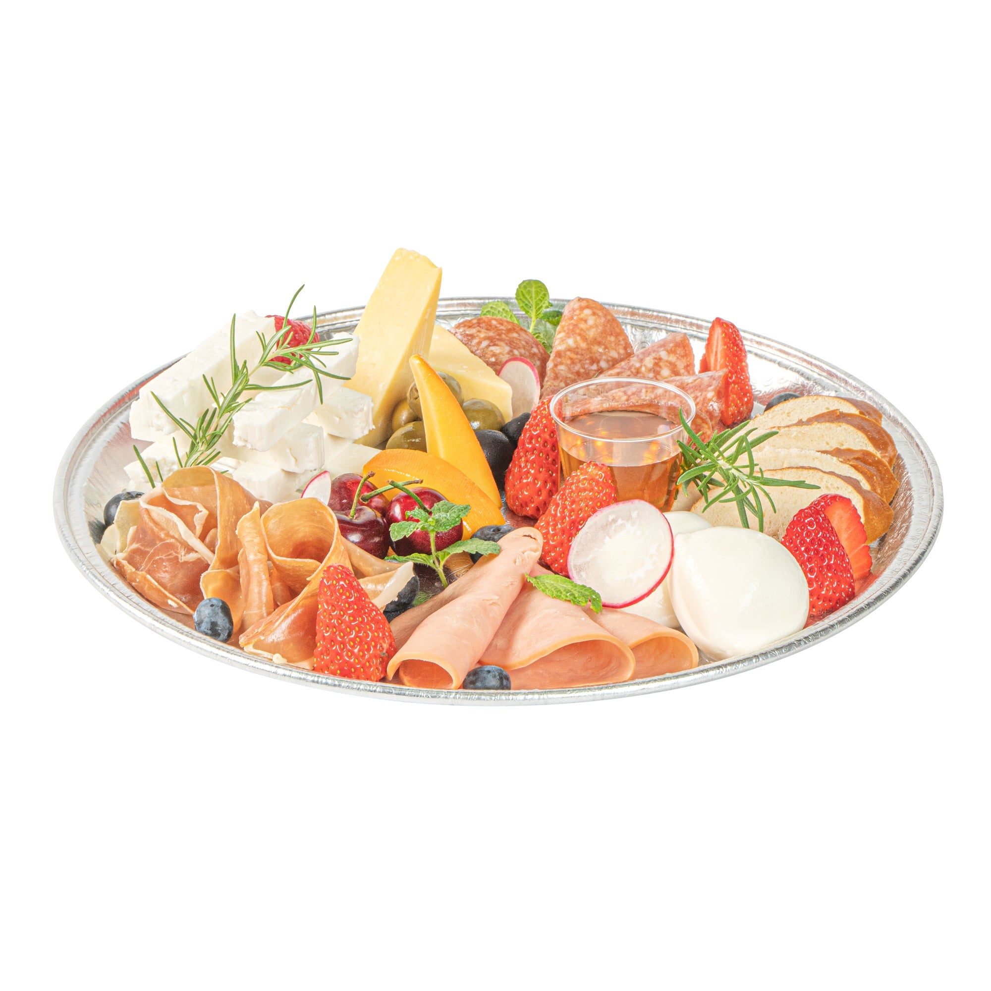 Foil Lux Round Aluminum Catering Tray - 12" - 50 count box