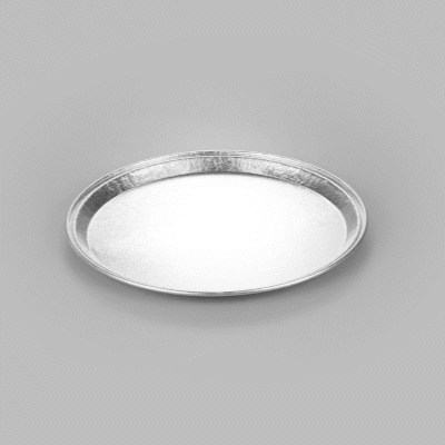 Foil Lux Round Aluminum Catering Tray - 12" - 50 count box